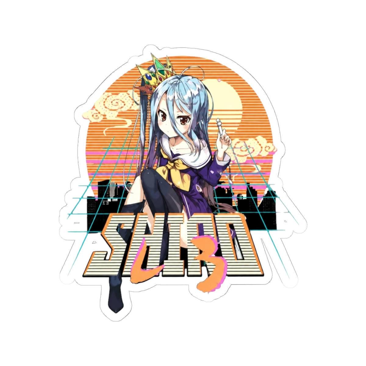 Shiro No game no life Sticker - alternate angle 1, merchandise