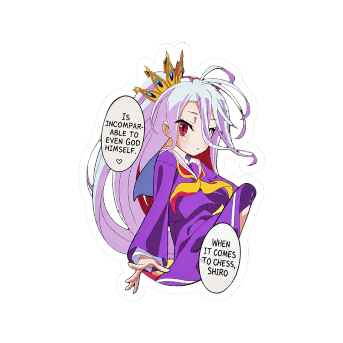 no game no life Sticker - alternate angle 3, merchandise